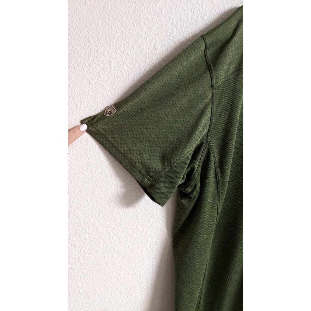 Kuhl Engineered Polo Shirt Mens Green Outdoor Performance Wicking Hiking XXLarge - Picture 9 of 14